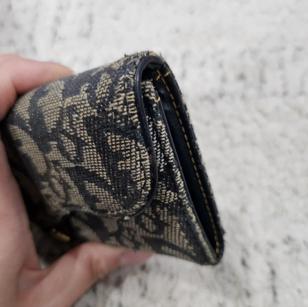 Christian Dior Oblique Saddle Accordian Style Wallet